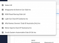 Clubs in upcoming events no longer sorted alphabetically